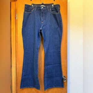 Abercrombie & Fitch NWOT vintage high rise flare trouser jeans. Size 18 long